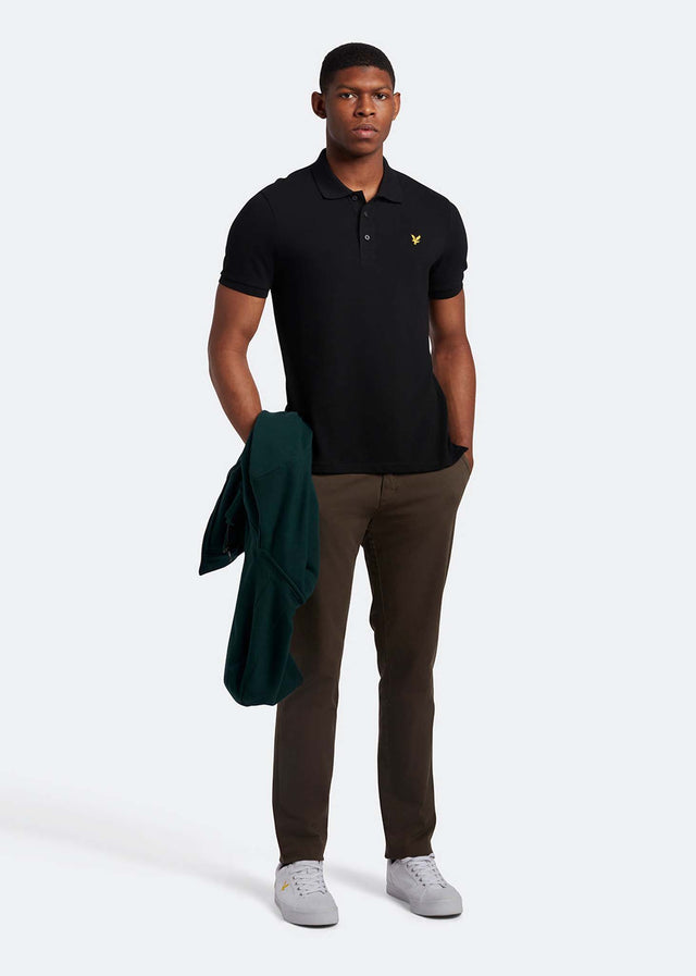 Lyle & Scott Polo's Plain polo shirt - jet black