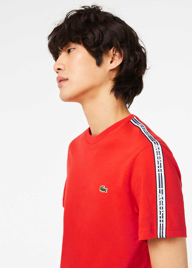 Lacoste T-shirts Contrast stripe t-shirt - corrida