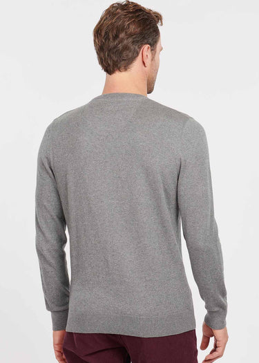 Barbour Truien  Essential cotton cashmere crew - grey marl