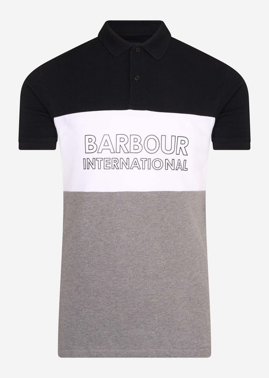 Barbour International Polo's  Bold polo - black 