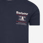 Barbour T-shirts  Reed tee - navy 