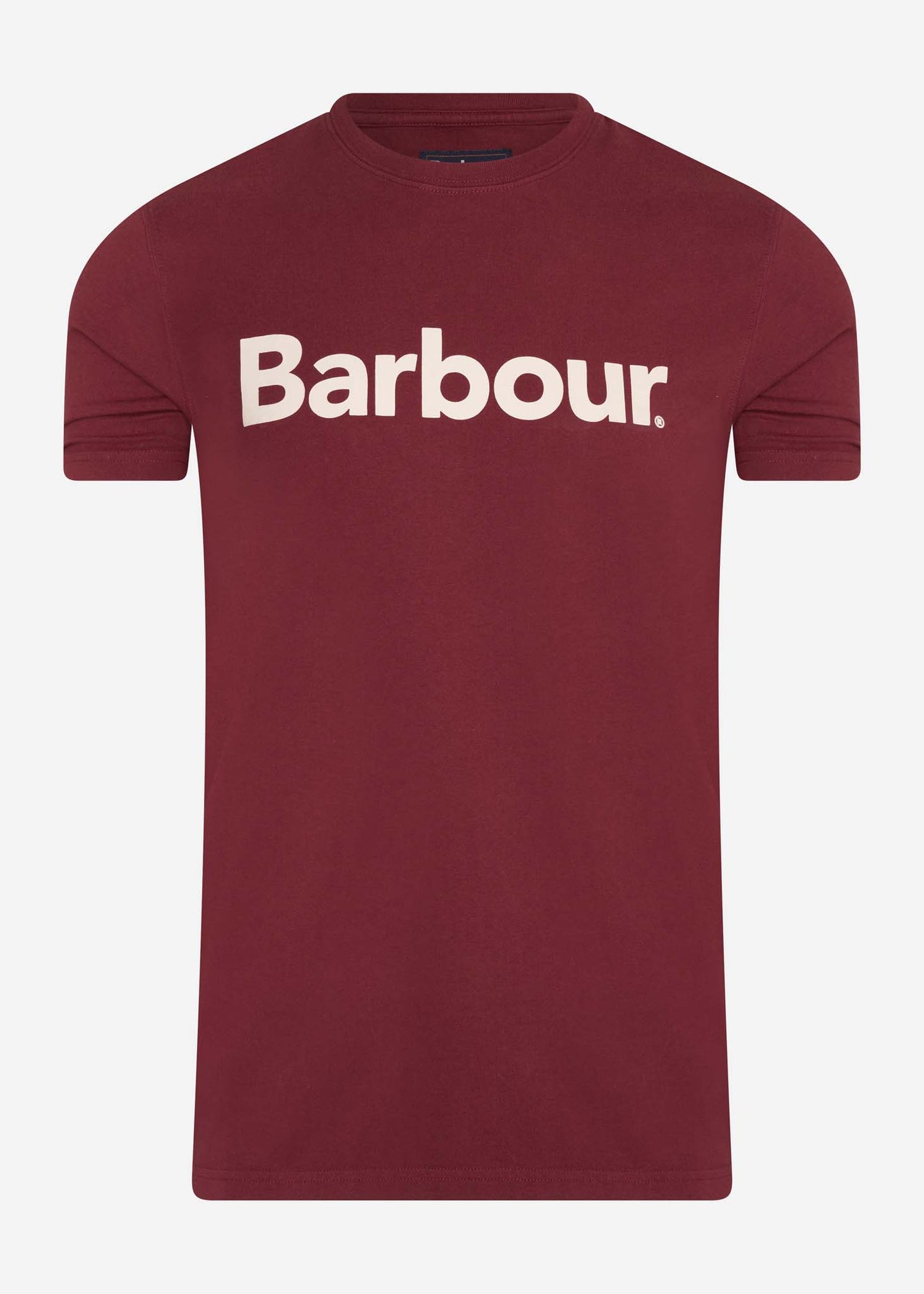 barbour logo tee ruby