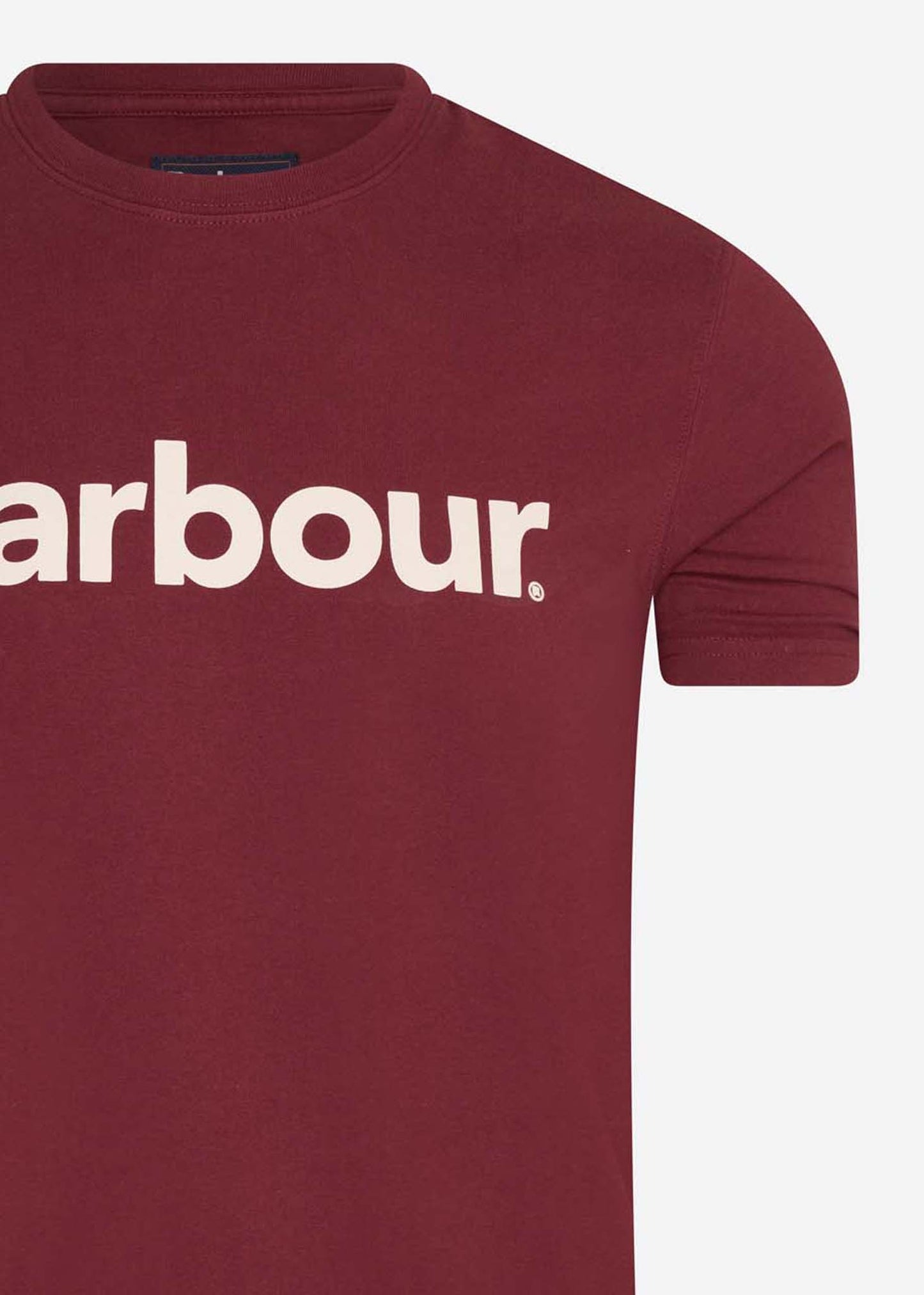 barbour logo tee ruby