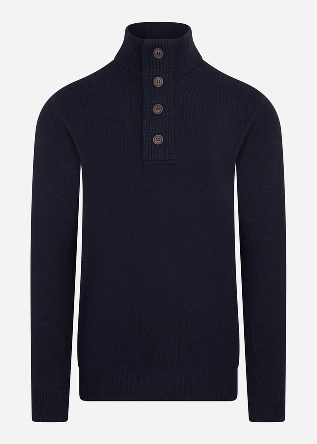 Barbour Truien Patch half zip - navy