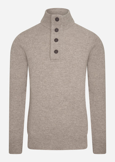 Barbour Truien Patch half zip - stone