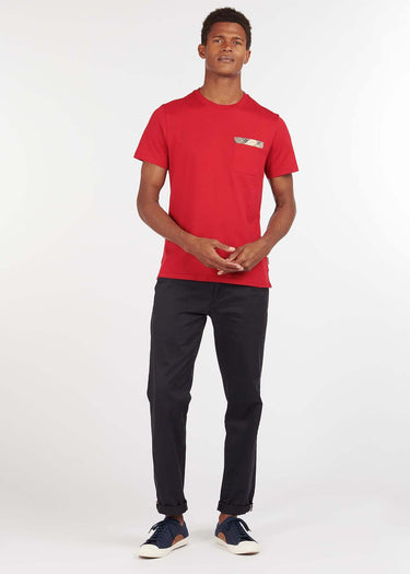 Barbour T-shirts  Durness pocket tee - chilli red