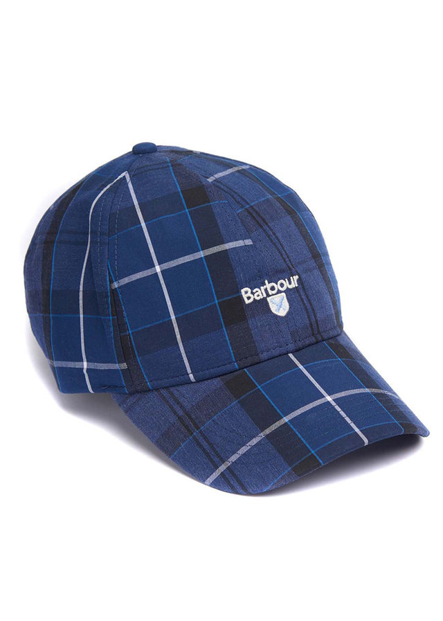 Barbour Caps Tartan sports cap - ink tartan