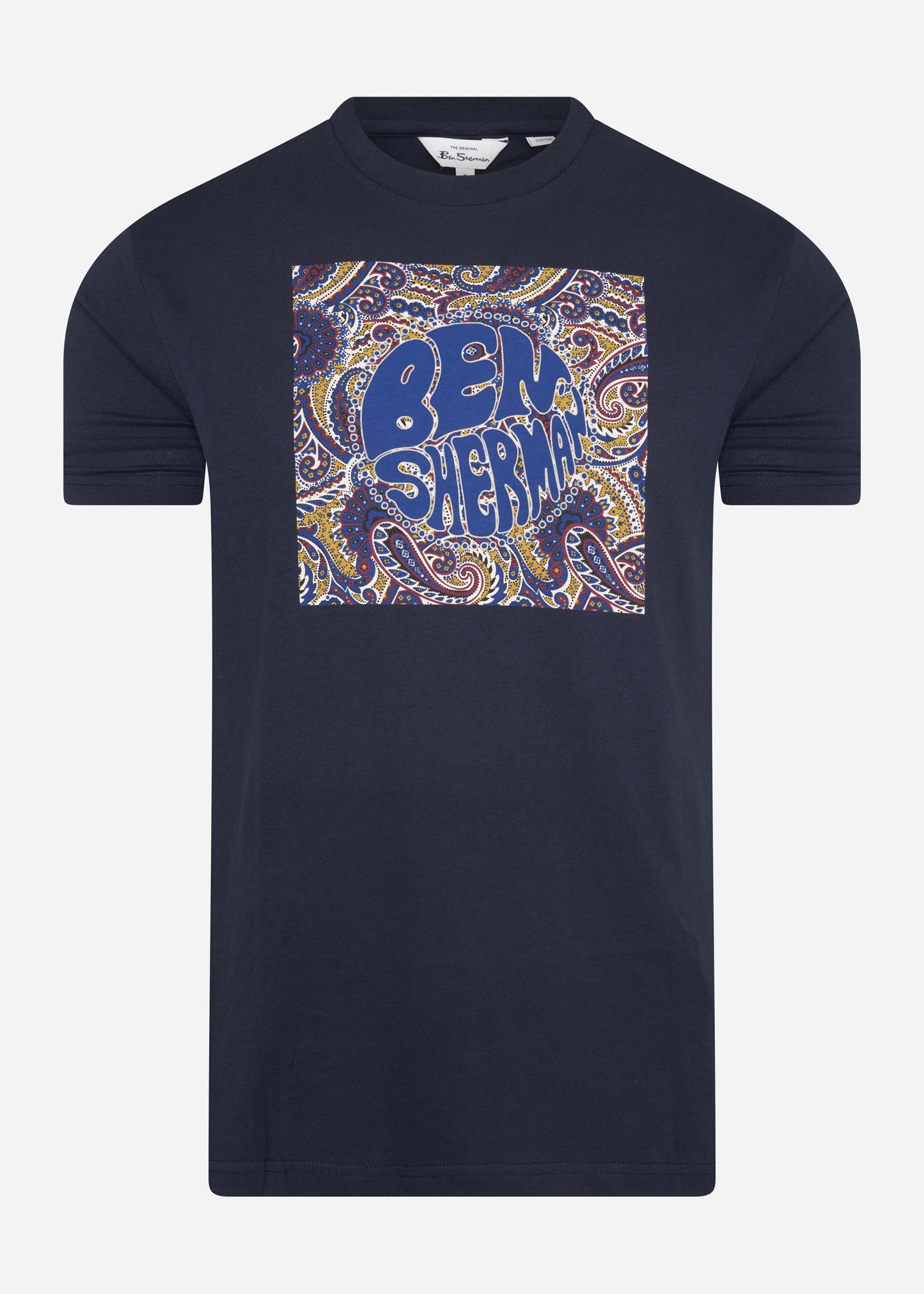 Paisley logo tee - dark navy