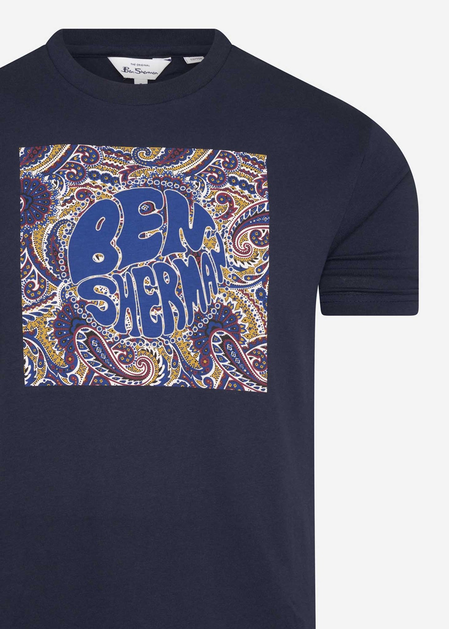 Paisley logo tee - dark navy