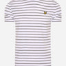 Lyle & Scott T-shirts Breton stripe t-shirt - mid grey marl