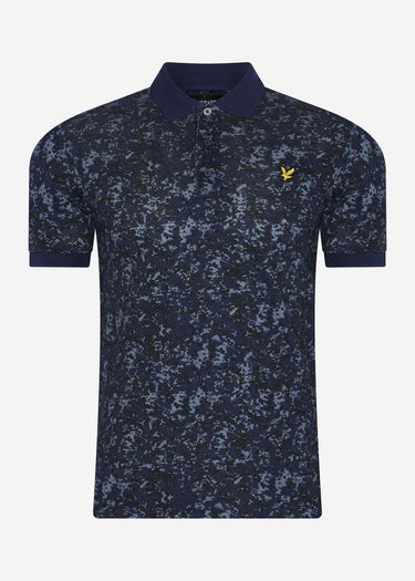 Lyle & Scott Polo's  Earth camo polo shirt - dark navy
