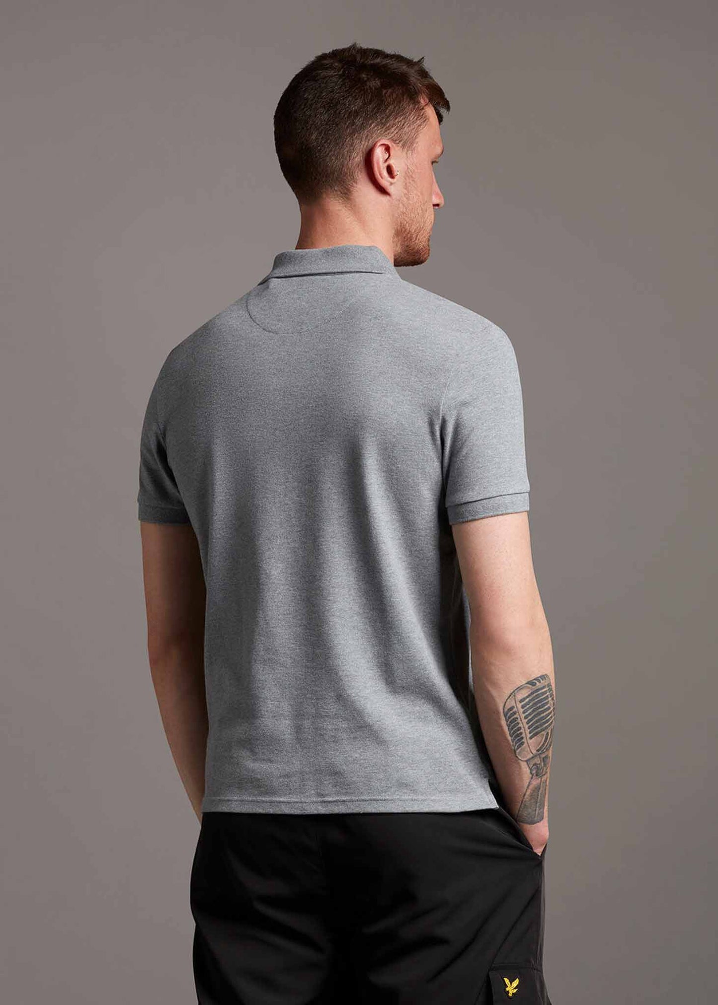 Lyle & Scott Polo's Plain polo shirt - mid grey marl