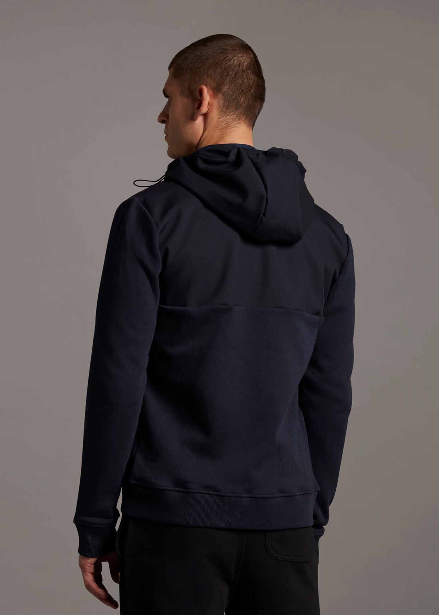 Softshell jersey zip hoodie - dark navy