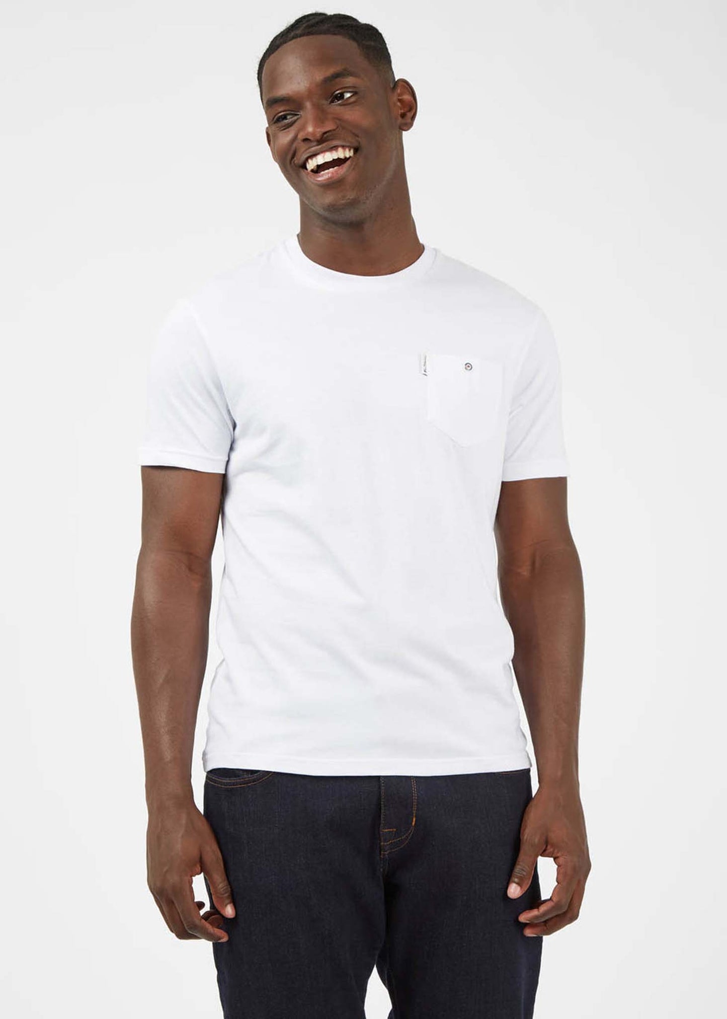 Signature pocket tee - white