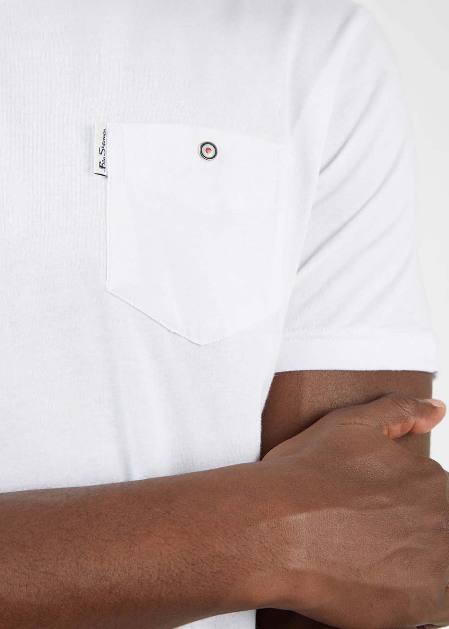 Signature pocket tee - white