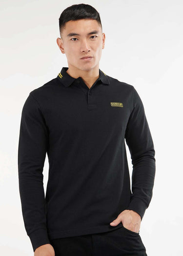 Barbour International Longsleeve Polo's Legacy tipped ls polo - black