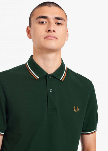 Fred Perry Polo's Twin tipped polo - evergreen
