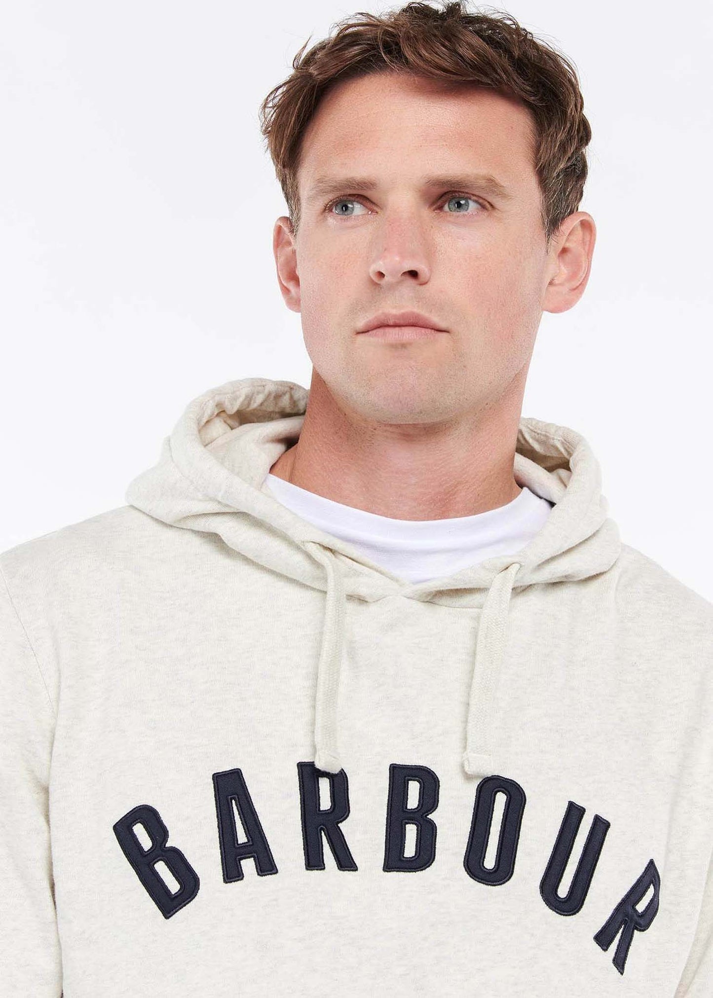 Acton hoodie - ecru marl - Barbour
