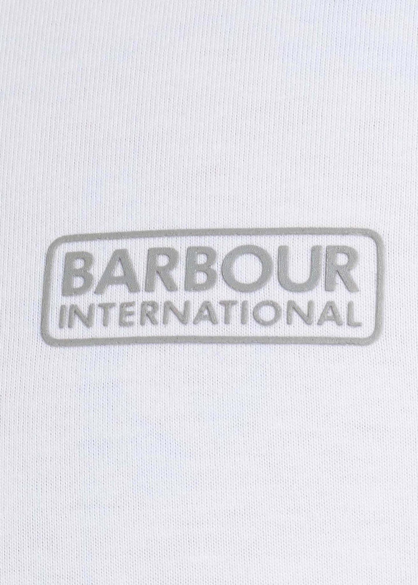 Barbour International T-shirts  Essential small logo tee - white 