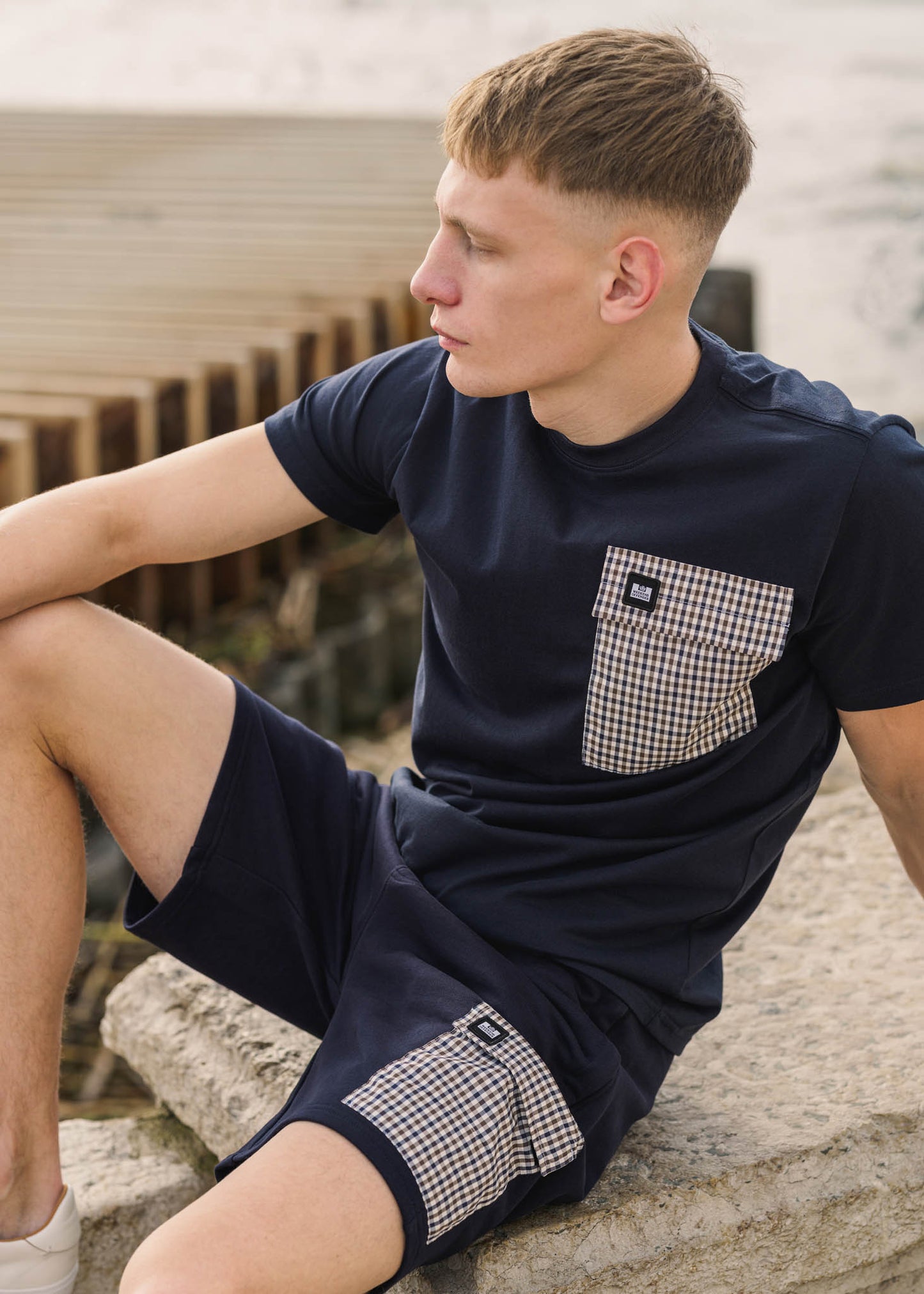 Weekend Offender T-shirts Gorman - navy