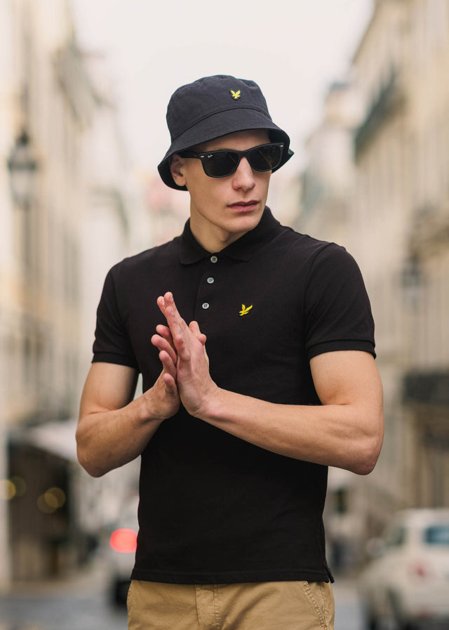 Lyle & Scott Polo's Plain polo shirt - jet black