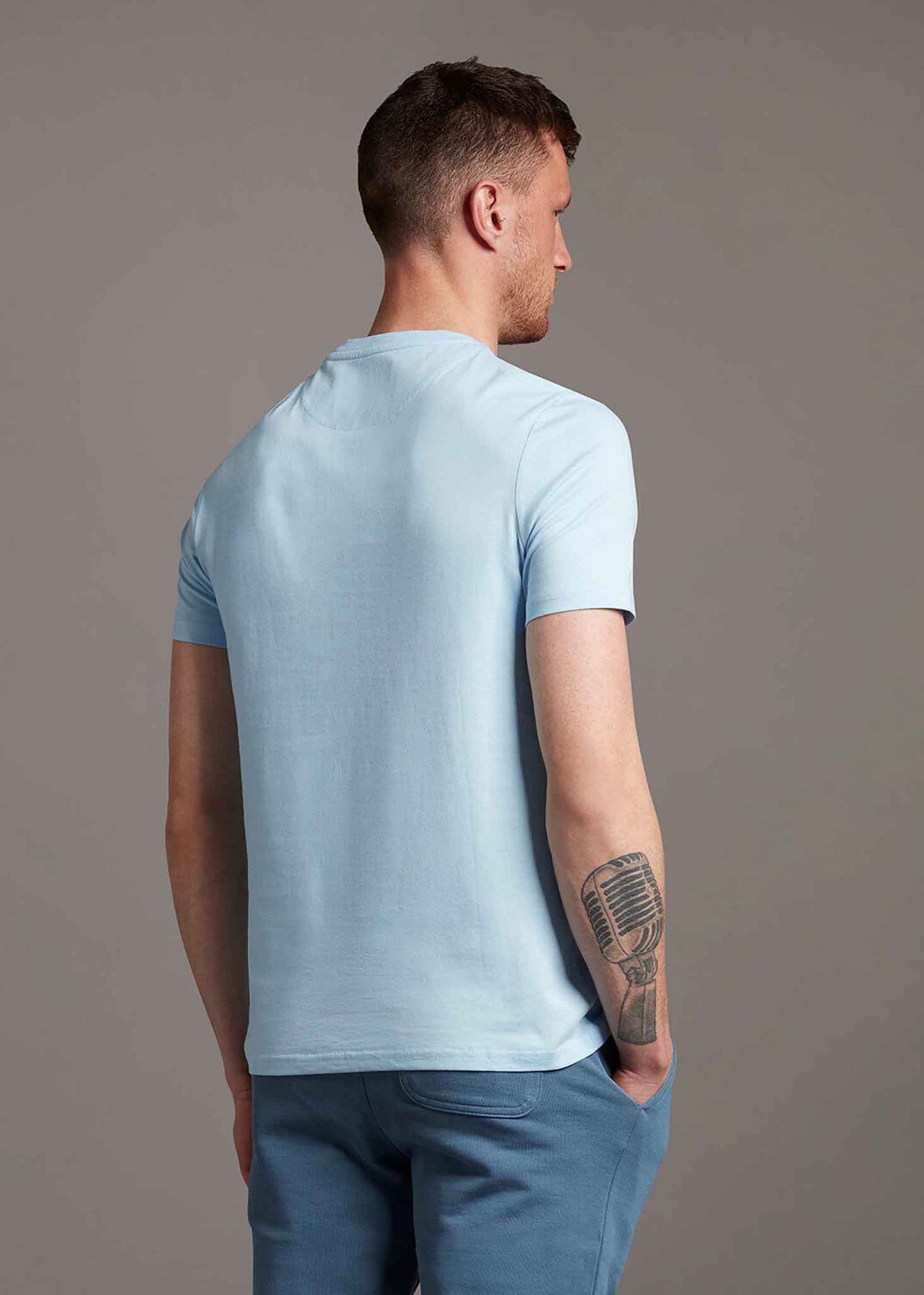 Lyle & Scott T-shirts  Plain t-shirt - light blue 