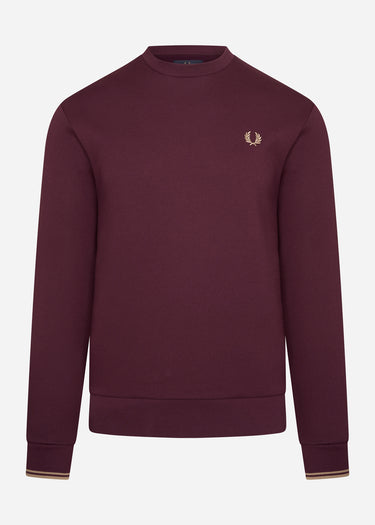 Fred Perry Truien Fred Perry embroidered sweat - mahogany