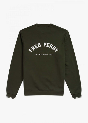 Fred Perry Truien Fred Perry embroidered sweat - hunting green