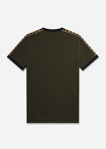 Fred Perry T-shirts Gold taped ringer t-shirt - hunting green