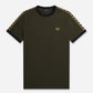 Fred Perry T-shirts  Gold taped ringer t-shirt - hunting green 