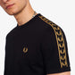 Fred Perry T-shirts  Gold taped ringer t-shirt - black 
