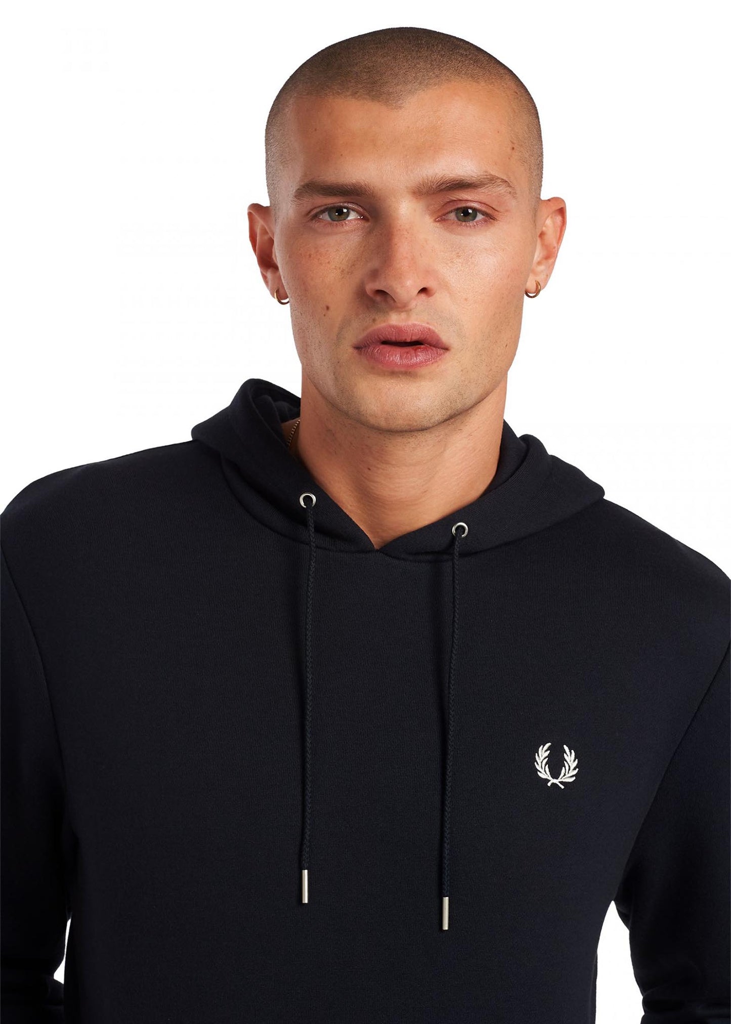 Fred Perry Hoodies Tipped hooded sweatshirt - navy