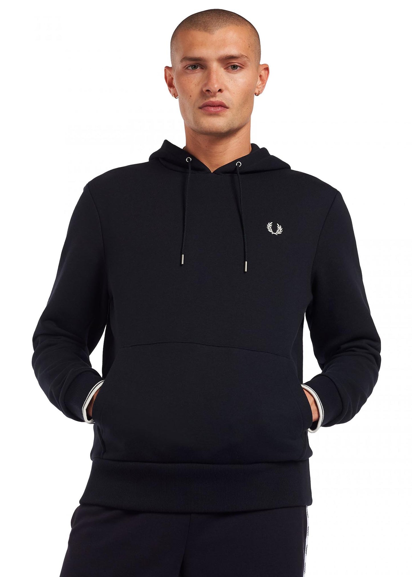 Fred Perry Hoodies Tipped hooded sweatshirt - navy