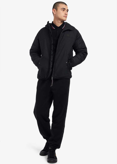 Fred Perry Jassen Insulated hooded jacket - black