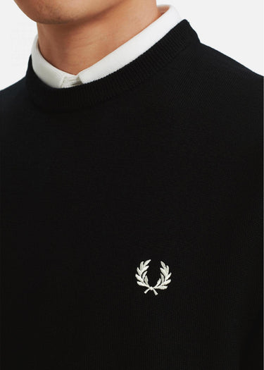 Fred Perry Truien Classic crew neck jumper - black