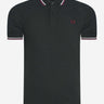 Fred Perry Polo's Twin tipped fred perry shirt - night green