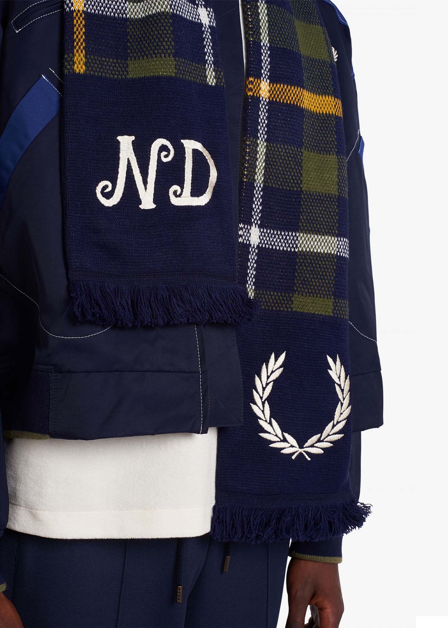 Fred Perry x Nicholas Daley scarf - shaded navy