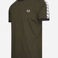 Fred Perry T-shirts  Taped ringer aw t-shirt - hunting green 