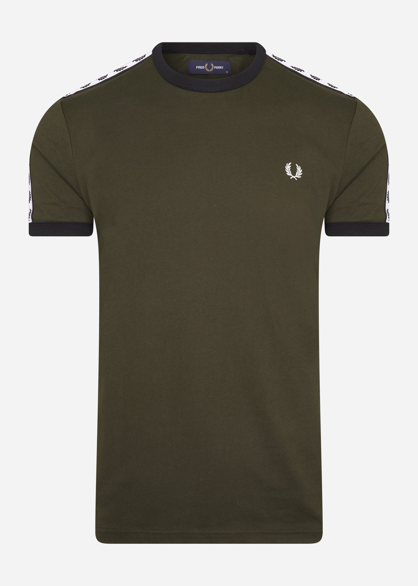 Fred Perry T-shirts  Taped ringer aw t-shirt - hunting green 