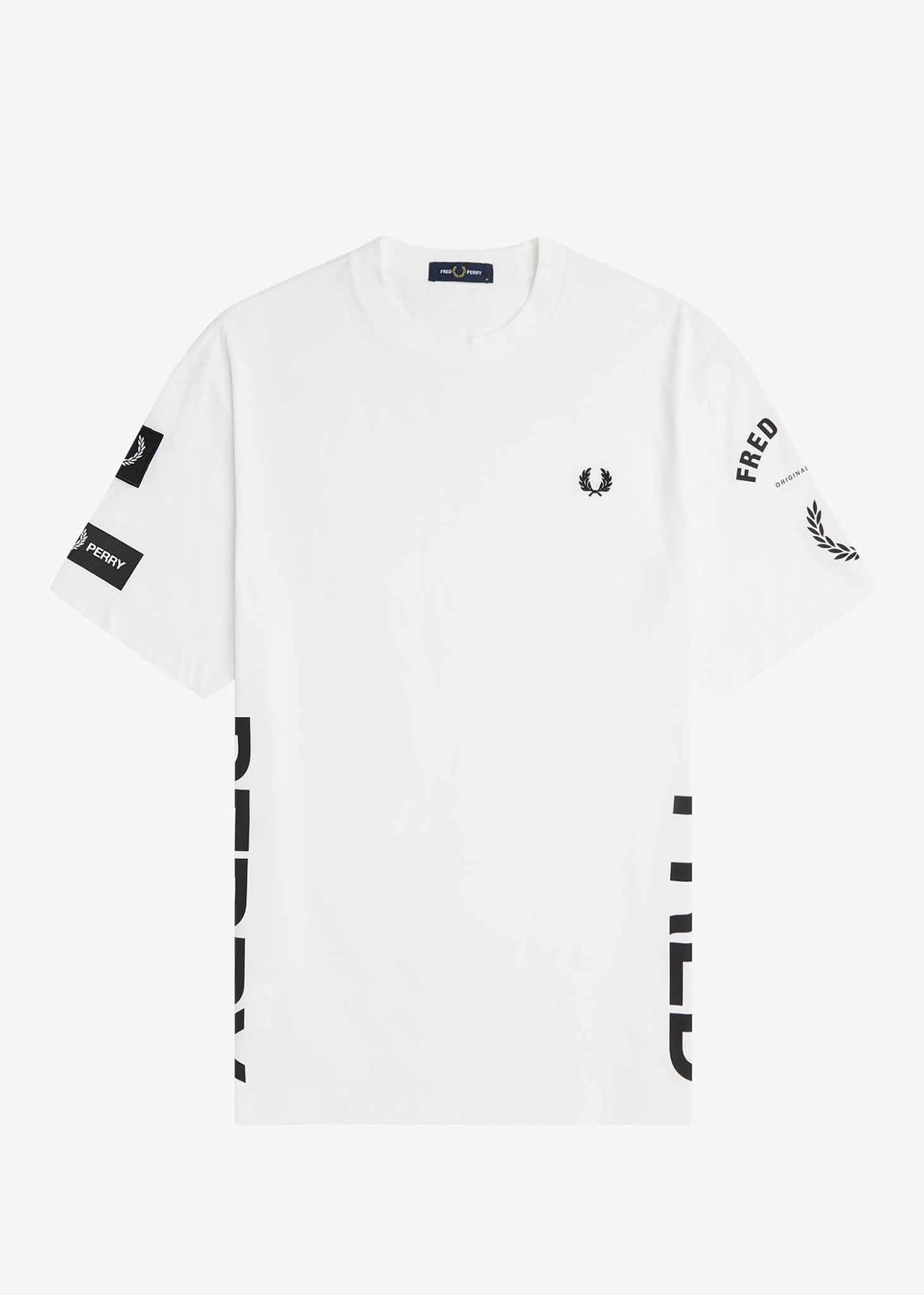 Bold branding t-shirt - white - Fred Perry