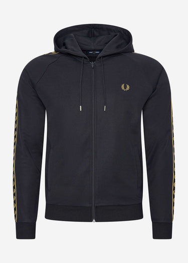 Fred Perry Vesten  Gold tape hooded track jacket - navy