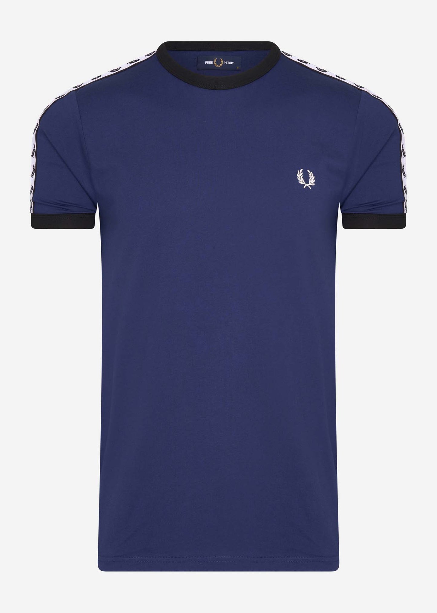 fred perry taped ringer t-shirt french navy