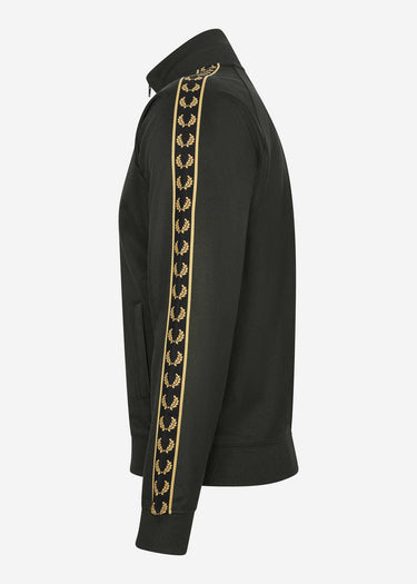 Fred Perry Vesten Gold tape track jacket - hunting green