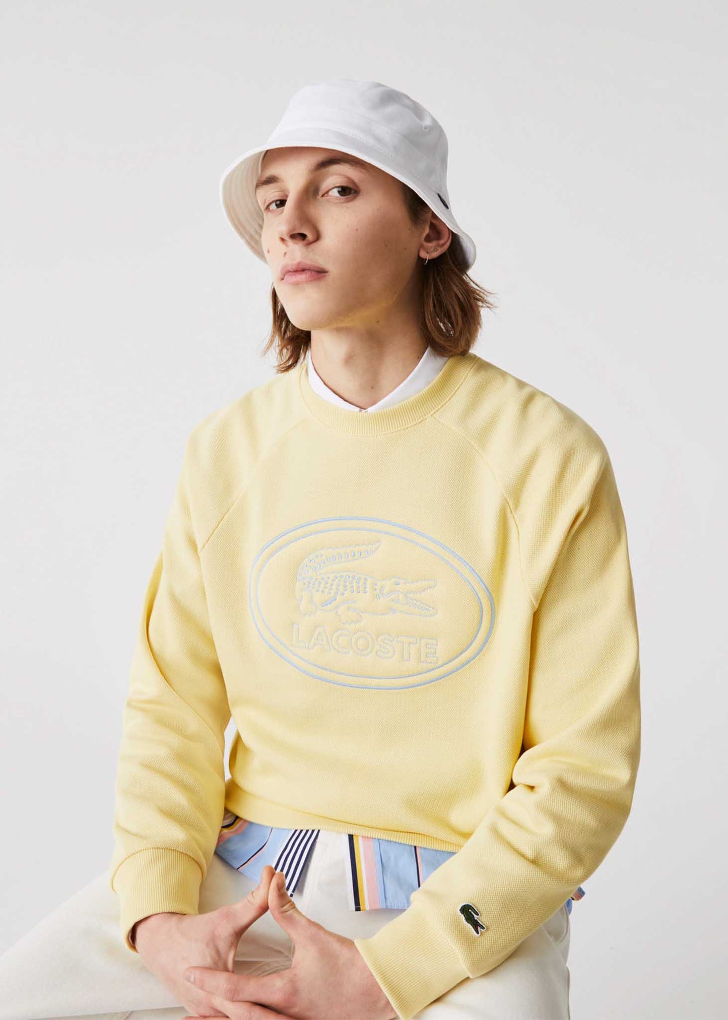 lacoste bucket hat wit