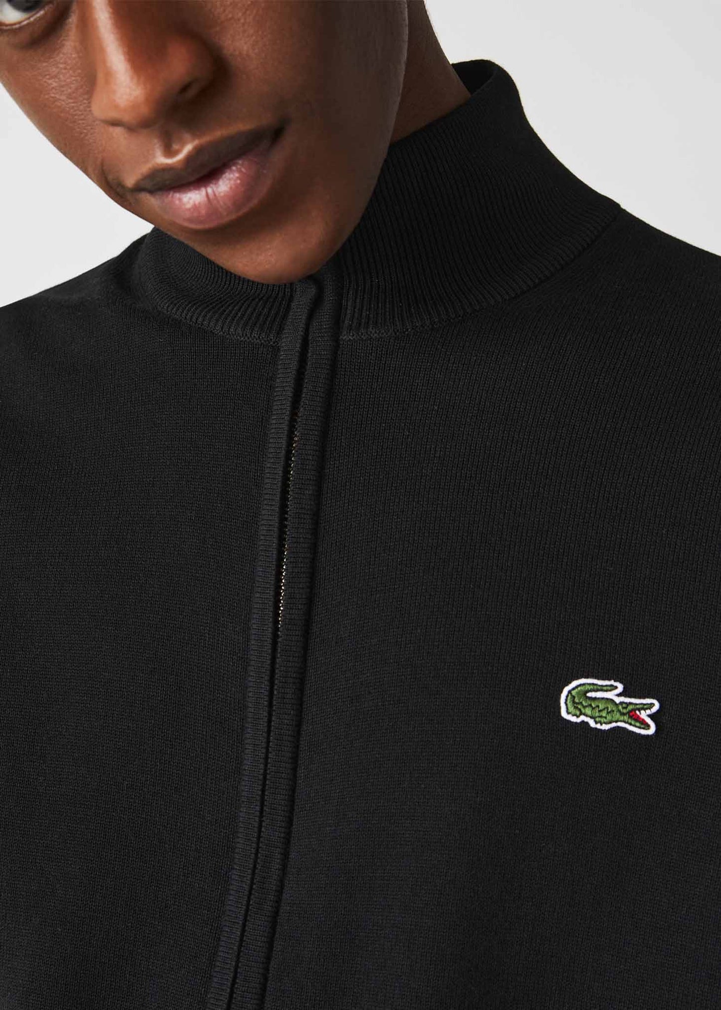 Zip through sweater - black - Lacoste