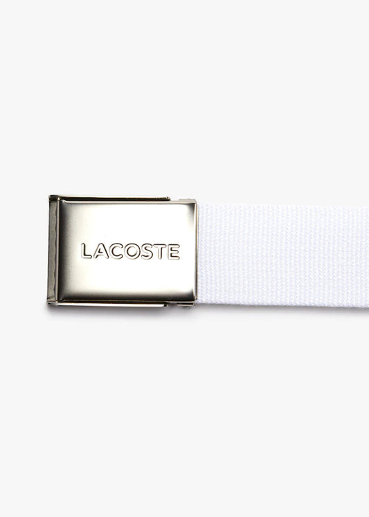 Lacoste Riemen  Leather goods belt - white 
