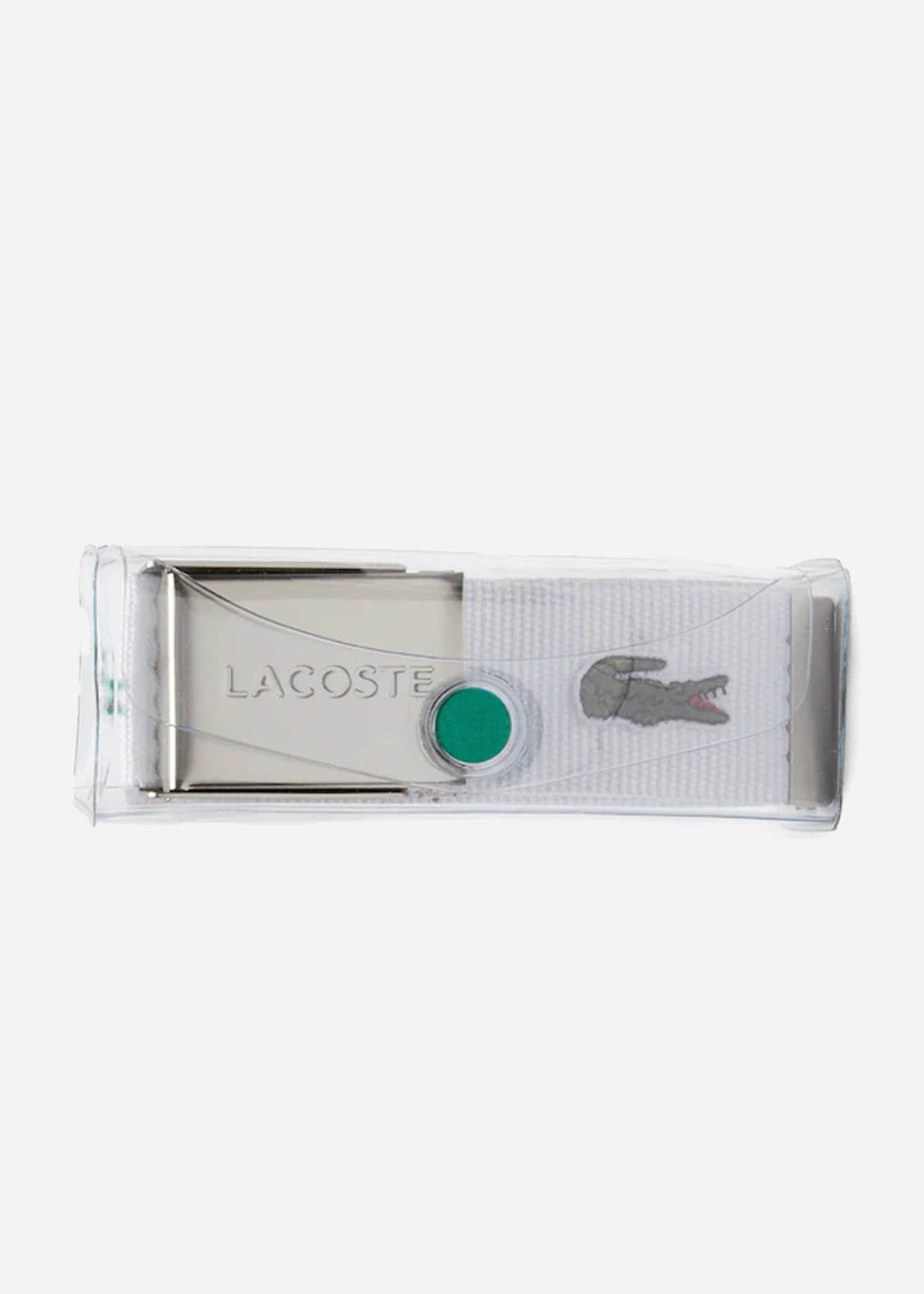 lacoste riem wit