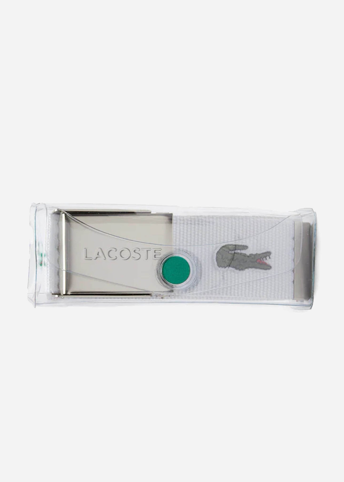 Lacoste Riemen  Leather goods belt - white 