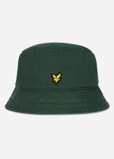 Lyle & Scott Bucket Hats Cotton twill bucket hat - jade green