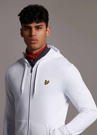 Lyle & Scott Vesten  Zip through hoodie - white